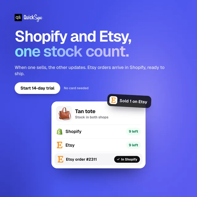 Shopify and Etsy